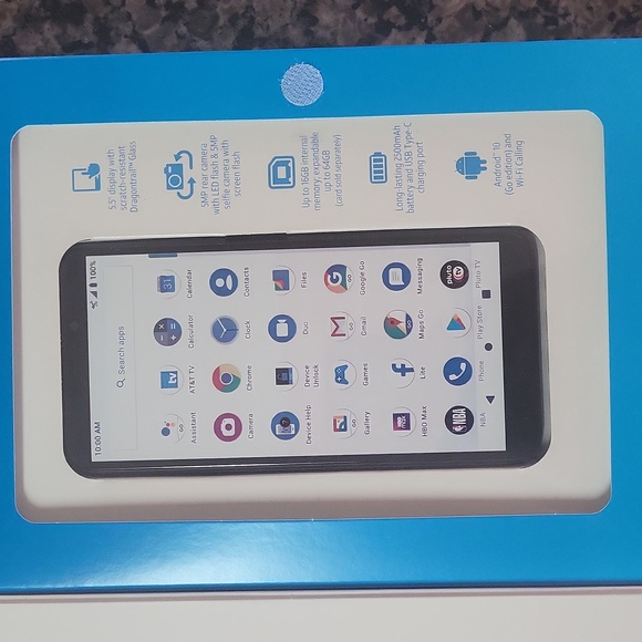 AT & T Calypso PRE-PAID 5.5" display, rear camera 16GB android new sealed box - Picture 4 of 9